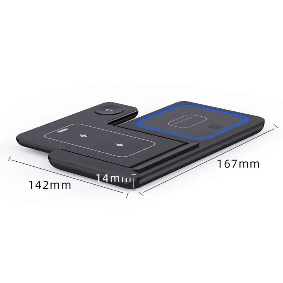 Foldable 3 in 1 Wireless Charging Station for Phones